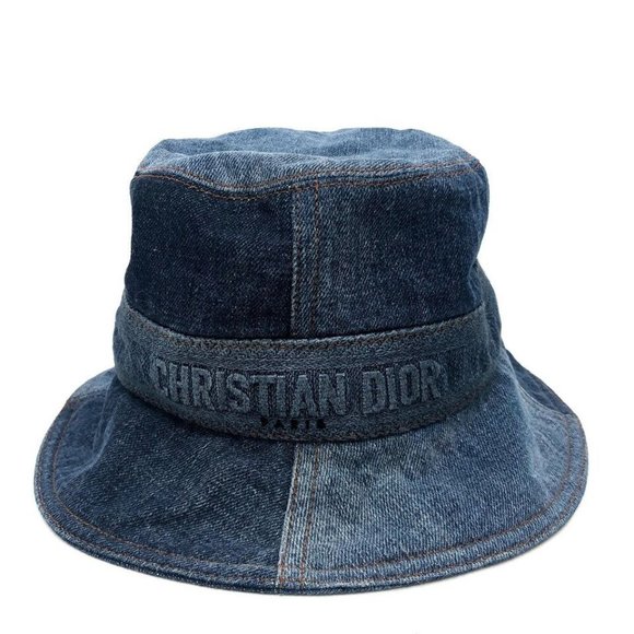 Dior 11DPD923A130 Logo Patchwork Bucket hat hat/apparel hat Denim blue - Picture 1 of 16